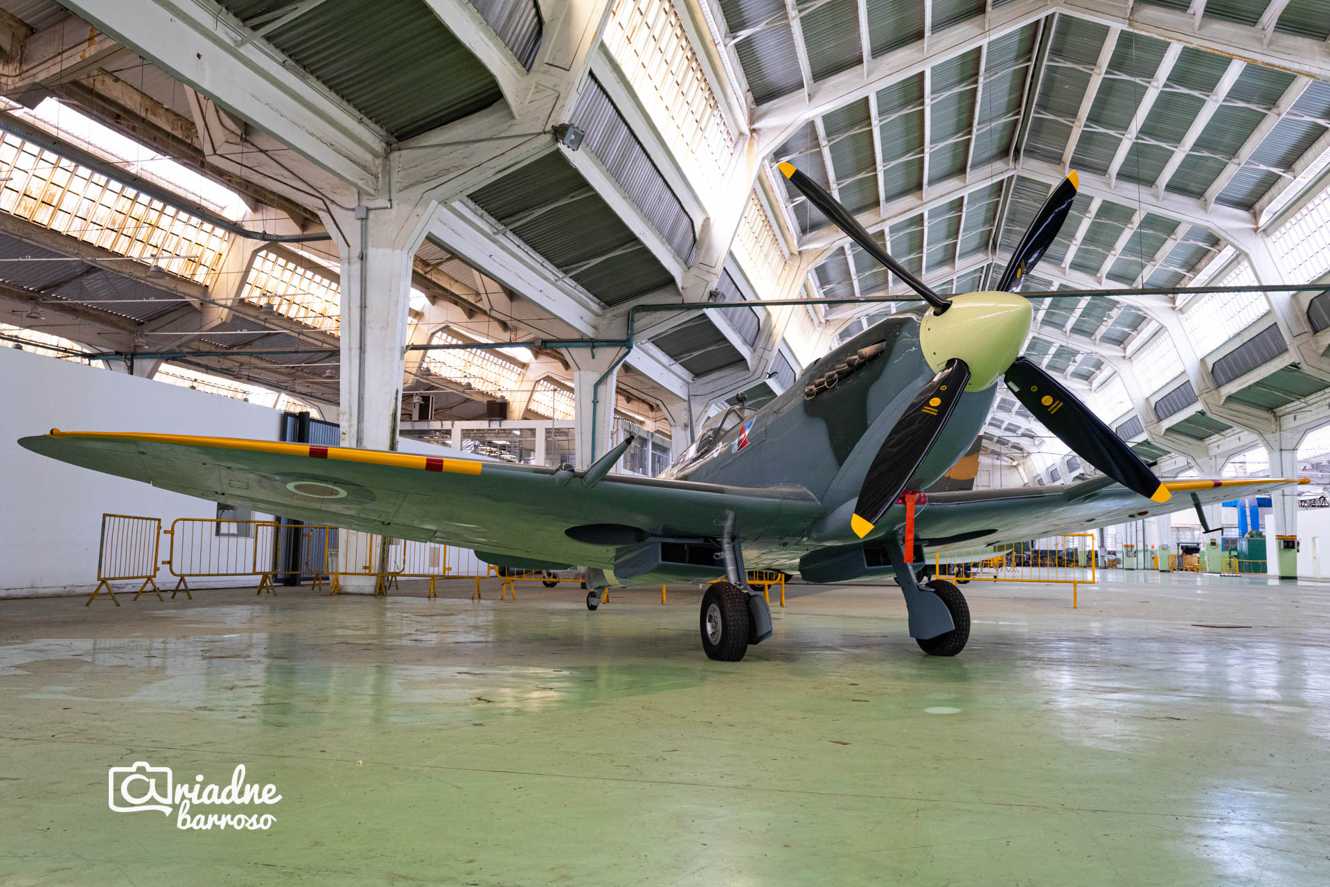 SÃO PAULO, SP, BRASIL - 23 de julho de 2025 - Supermarine Spitfire mk.IX do antigo Museu da TAM (agora Museu Asas de Um sonho), que integrará o acervo do futuro Museu Aeroespacial Paulista, no PAMASP.