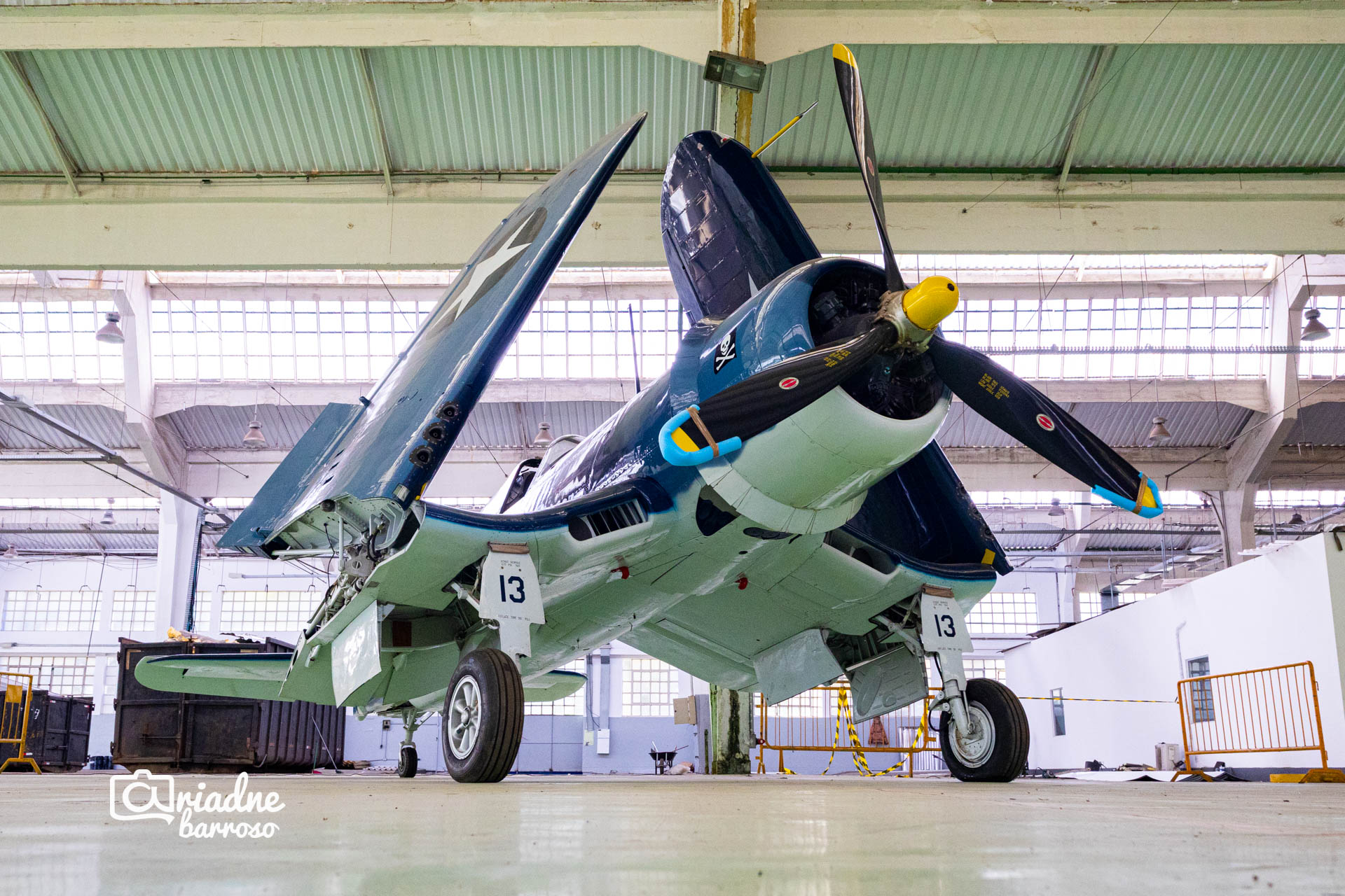 SÃO PAULO, SP, BRASIL - 23 de julho de 2025 - Vought F4U Corsair do antigo Museu da TAM (Museu Asas de Um sonho), que integrará o acervo do futuro Museu Aeroespacial Paulista, no PAMASP.